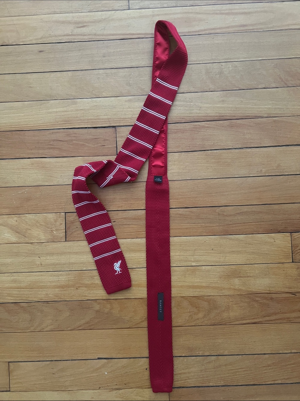 Liverpool FANS-  Red Knit Stripe Men's Tie